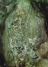 Haga click para ver la imagen ampliada 1956_04_saint surrounded by three pi-mesons 1956.jpg